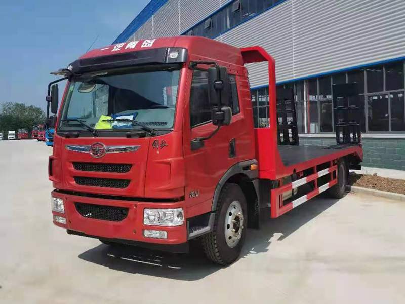 解放龍V單橋平板運(yùn)輸車