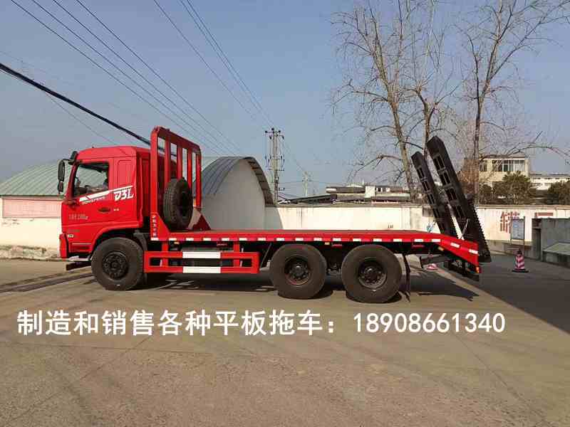 東風(fēng)D3L后八輪平板運輸車圖片